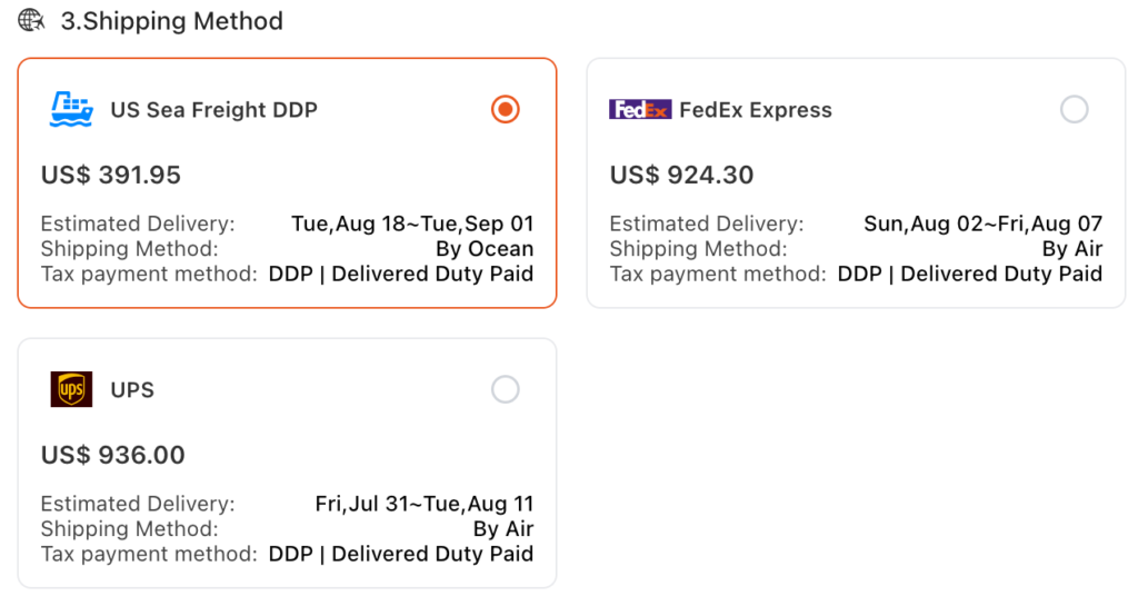 Shipping Restrictions
