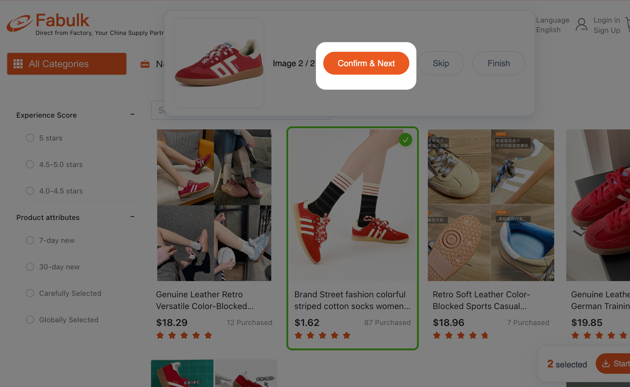 Exporting the fabulk image search results table